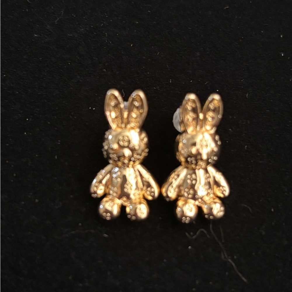 Stainless steel cute rabbit earrings